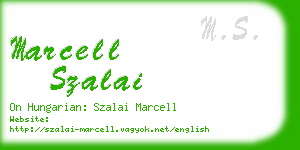 marcell szalai business card